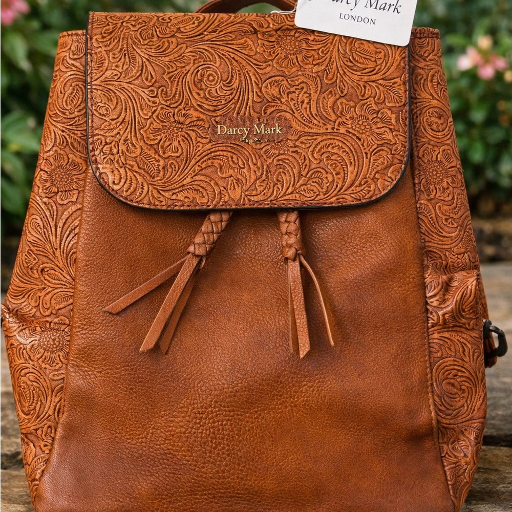 Brown Leather Backpack